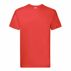 Fruit of the Loom Mens Super Premium T-Shirt - XXL, Red