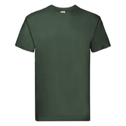 Fruit of the Loom Mens Super Premium T-Shirt - L, Bottle Green
