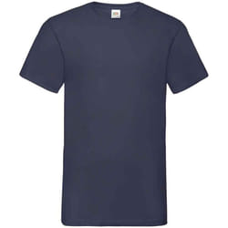 Fruit of the Loom Mens Valueweight V Neck T-Shirt - L, Deep Navy