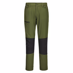 Portwest Mens WX2 Slim Work Trousers - 36R, Olive Green