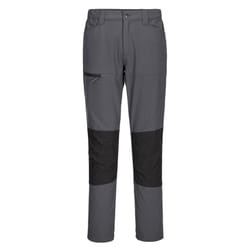 Portwest Mens WX2 Slim Work Trousers - 36R, Metal Grey