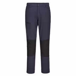Portwest Mens WX2 Slim Work Trousers - 40R, Deep Navy/Black