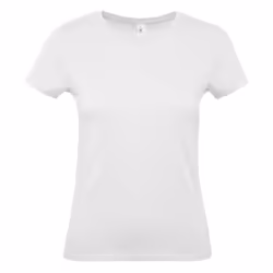 B&C Womens/Ladies #E150 T-Shirt - 2XL, White