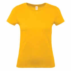 B&C Womens/Ladies #E150 T-Shirt - XS, Gold