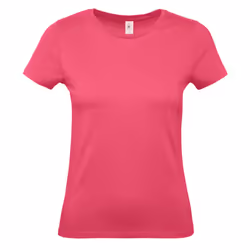 B&C Womens/Ladies #E150 T-Shirt - XS, Fuchsia
