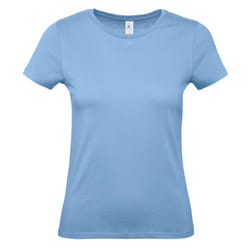 B&C Womens/Ladies #E150 T-Shirt - XS, Sky Blue
