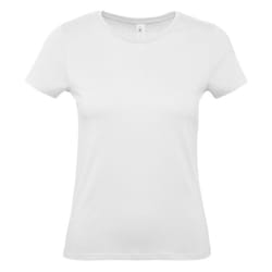 B&C Womens/Ladies #E150 T-Shirt - XS, White