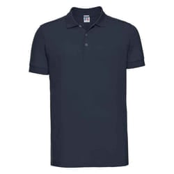 Russell Mens Stretch Polo Shirt - L, French Navy