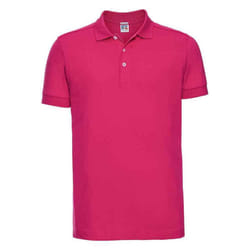 Russell Mens Stretch Polo Shirt - 3XL, Fuchsia