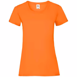 Fruit of the Loom Womens/Ladies Valueweight Heather Lady Fit T-Shirt - 8 UK, Orange