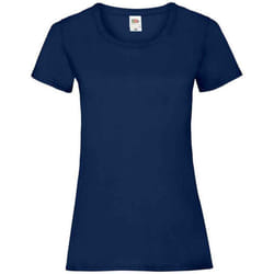 Fruit of the Loom Womens/Ladies Valueweight Heather Lady Fit T-Shirt - 10 UK, Navy