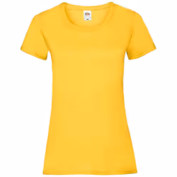 Fruit of the Loom Womens/Ladies Valueweight Heather Lady Fit T-Shirt - 18 UK, Sunflower