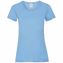 Fruit of the Loom Womens/Ladies Valueweight Heather Lady Fit T-Shirt - 14 UK, Sky Blue