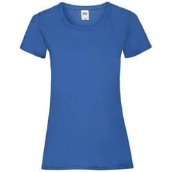 Fruit of the Loom Womens/Ladies Valueweight Heather Lady Fit T-Shirt - 10 UK, Royal Blue