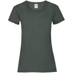 Fruit of the Loom Womens/Ladies Valueweight Heather Lady Fit T-Shirt - 10 UK, Bottle Green