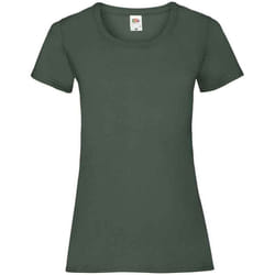 Fruit of the Loom Womens/Ladies Valueweight Heather Lady Fit T-Shirt - 10 UK, Bottle Green