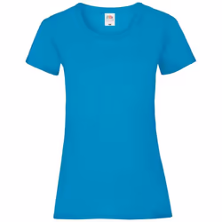 Fruit of the Loom Womens/Ladies Valueweight Heather Lady Fit T-Shirt - 10 UK, Azure Blue