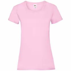 Fruit of the Loom Womens/Ladies Valueweight Heather Lady Fit T-Shirt - 8 UK, Light Pink