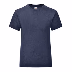 Fruit of the Loom Girls Iconic Heather T-Shirt - 12-13 Years, Navy
