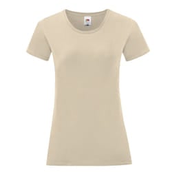 Fruit of the Loom Womens/Ladies Iconic T-Shirt - XS, Natural