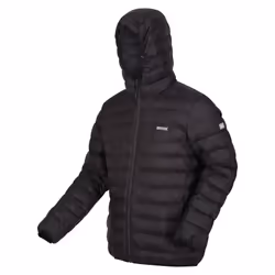 Regatta Mens Marizion Baffled Hooded Padded Jacket - L, Black
