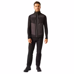 Regatta Mens E-Volve Colour Block Softshell Body Warmer - S, Ash/Black