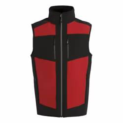 Regatta Mens E-Volve Colour Block Softshell Body Warmer - S, Classic Red/Black