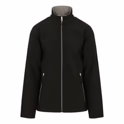 Regatta Mens Ascender Plain Double Layered Soft Shell Jacket - XL, Black/Mineral Grey