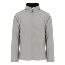 Regatta Mens Ascender Plain Double Layered Soft Shell Jacket - XL, Mineral Grey/Black