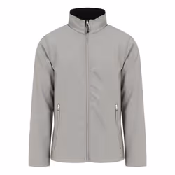 Regatta Mens Ascender Plain Double Layered Soft Shell Jacket - L, Mineral Grey/Black