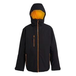 Regatta Mens Navigate Insulated Waterproof Jacket - XXL, Black/Orange Pop