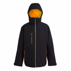 Regatta Mens Navigate Insulated Waterproof Jacket - L, Black/Orange Pop