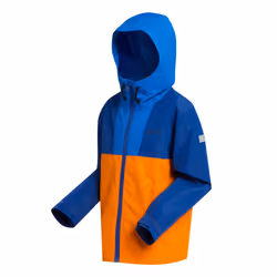 Regatta Childrens/Kids Hanleigh Waterproof Jacket - 14 Years, Oxford Blue/New Royal/Persimmon