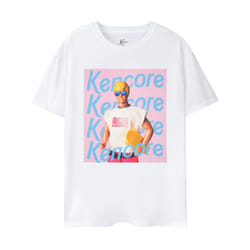 Barbie Mens Kencore Short-Sleeved T-Shirt - 3XL, White