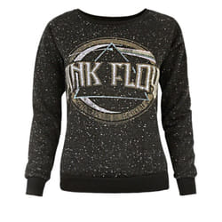 Amplified Womens/Ladies On The Run Pink Floyd Sweatshirt - S, Black