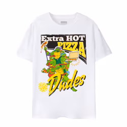 Teenage Mutant Ninja Turtles Mens Pizza Dudes T-Shirt - XXL, White