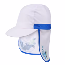 Regatta Childrens/Kids Protect II Bubbles The Shark Cap - 4-6 Years, Hawaiian Blue