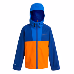Regatta Childrens/Kids Hanleigh Waterproof Jacket - 13 Years, Oxford Blue/New Royal/Persimmon