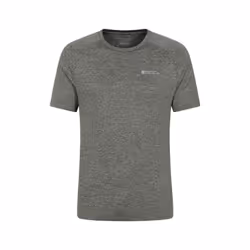 Mountain Warehouse Mens Agra Striped IsoCool T-Shirt - XS, Dark Khaki