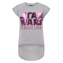 Star Wars Girls Marl Short-Sleeved T-Shirt - 5-6 Years, Grey