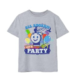Thomas & Friends Mens Let's Party T-Shirt - 5-6 Years, Grey Marl
