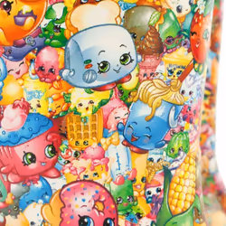 Shopkins Girls All-Over Print Wellington Boots - 2 UK, Pink/Blue
