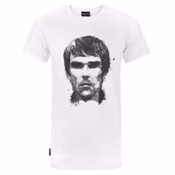 W.C.C Unisex Adult Ian Brown Longline T-Shirt - M, White