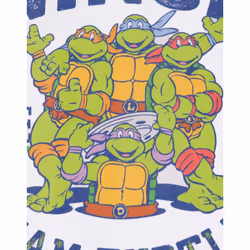 Teenage Mutant Ninja Turtles Mens 1984 Collegiate Short-Sleeved T-Shirt - 3XL, White