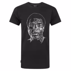 W.C.C Unisex Adult Muhammad Ali Longline T-Shirt - XXL, Black
