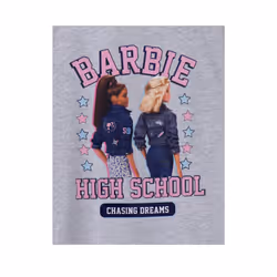 Barbie Girls High School Short-Sleeved T-Shirt - 3-4 Years, Grey Marl