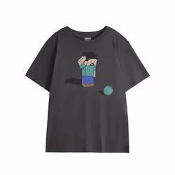 Minecraft Childrens/Kids Confused T-Shirt - 7-8 Years, Black