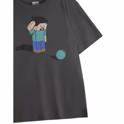 Minecraft Childrens/Kids Confused T-Shirt - 7-8 Years, Black