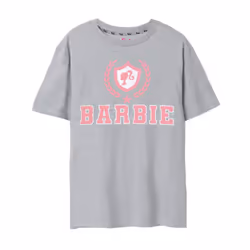 Barbie Womens/Ladies Collegiate Logo T-Shirt - M, Grey Marl