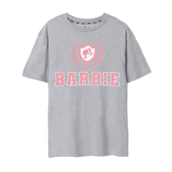 Barbie Womens/Ladies Collegiate Logo T-Shirt - M, Grey Marl
